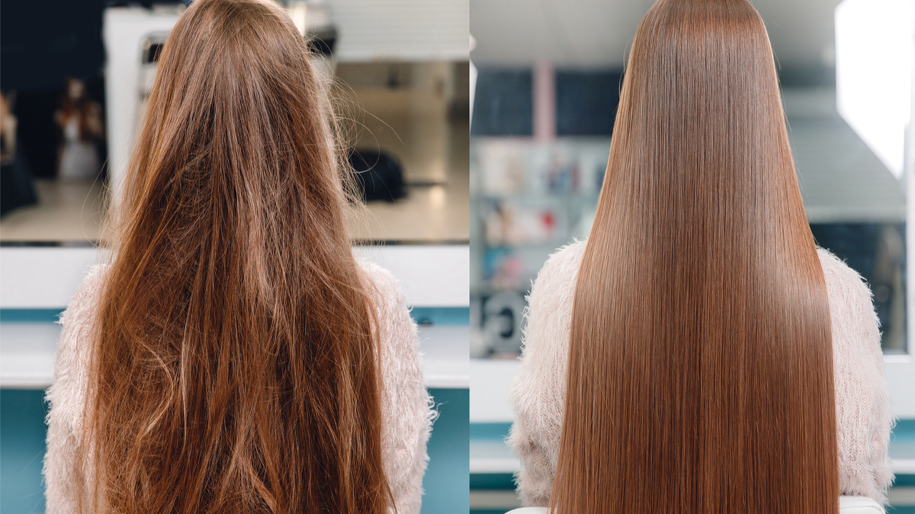 هيهفهف على خدودك.. اكتشفي سر فرد وتنعيم الشعر الخشن والمجعد هيبقي زي الحرير من اول مرة